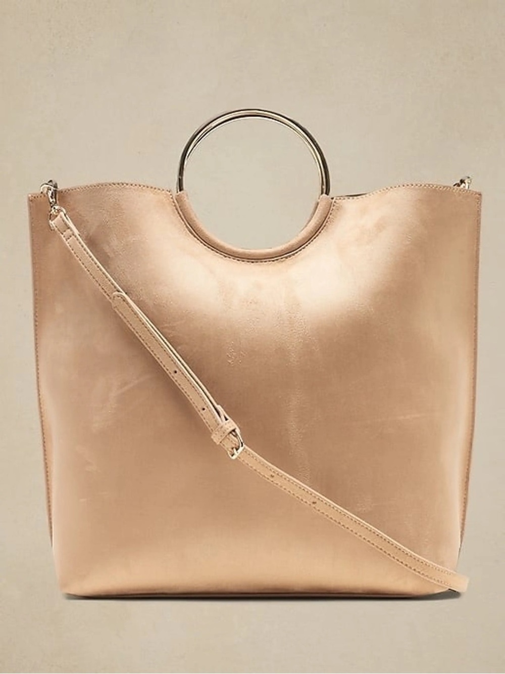 Banana Republic Vegan Suede Ring Satchel